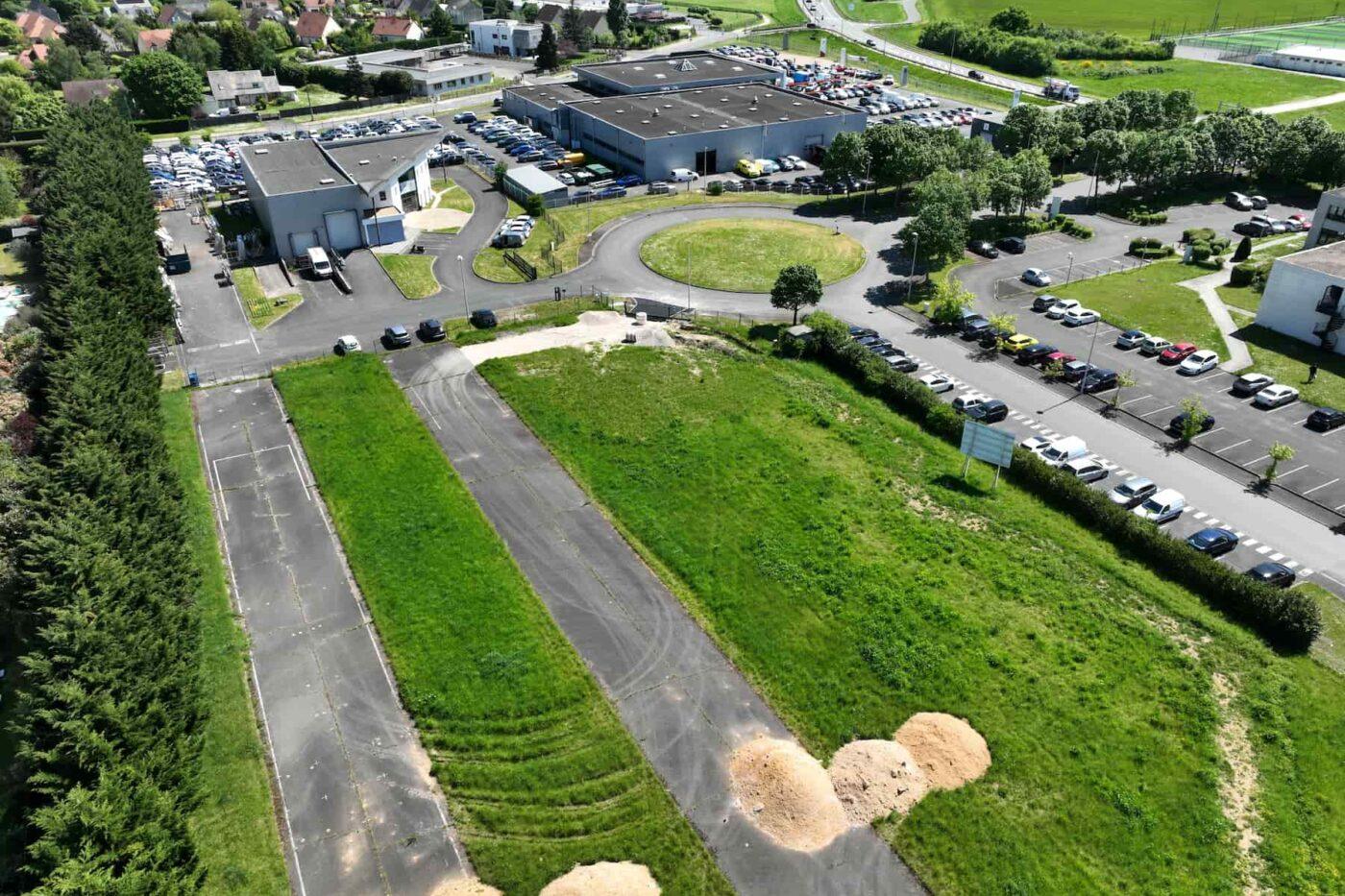 Vue aérienne du terrain ZAC Coigneau