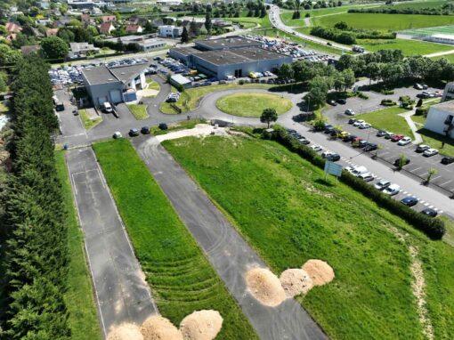 Vue aérienne du terrain ZAC Coigneau
